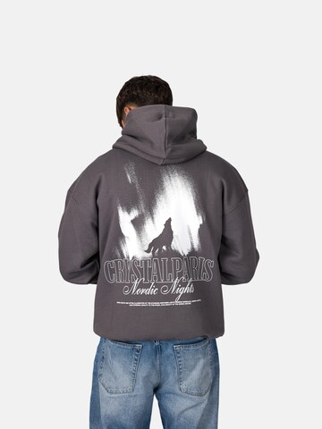 Crystal Paris Sweatshirt 'Wolf'‌‌‌‌‌‌‌ in Grau: Vorderseite