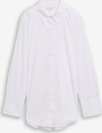 Chemisier TOM TAILOR en blanc : devant