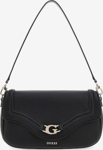 Geantă de umăr 'DEA FLAP SHOULDER BAG' de la GUESS pe negru: față
