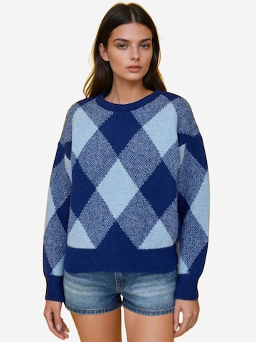 Hiccup Pullover in Blau: Vorderseite