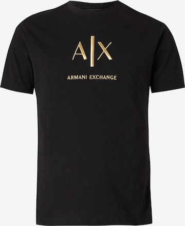 ARMANI EXCHANGEMajica - crna boja: prednji dio