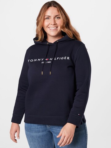 Tommy Hilfiger Curve Μπλούζα φούτερ σε μπλε: μπροστά