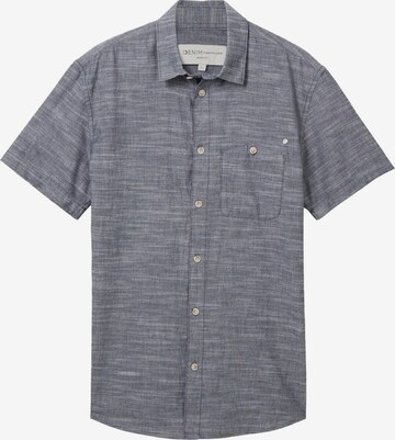 Coupe regular Chemise TOM TAILOR DENIM en bleu : devant