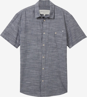 Chemise TOM TAILOR DENIM en bleu : devant