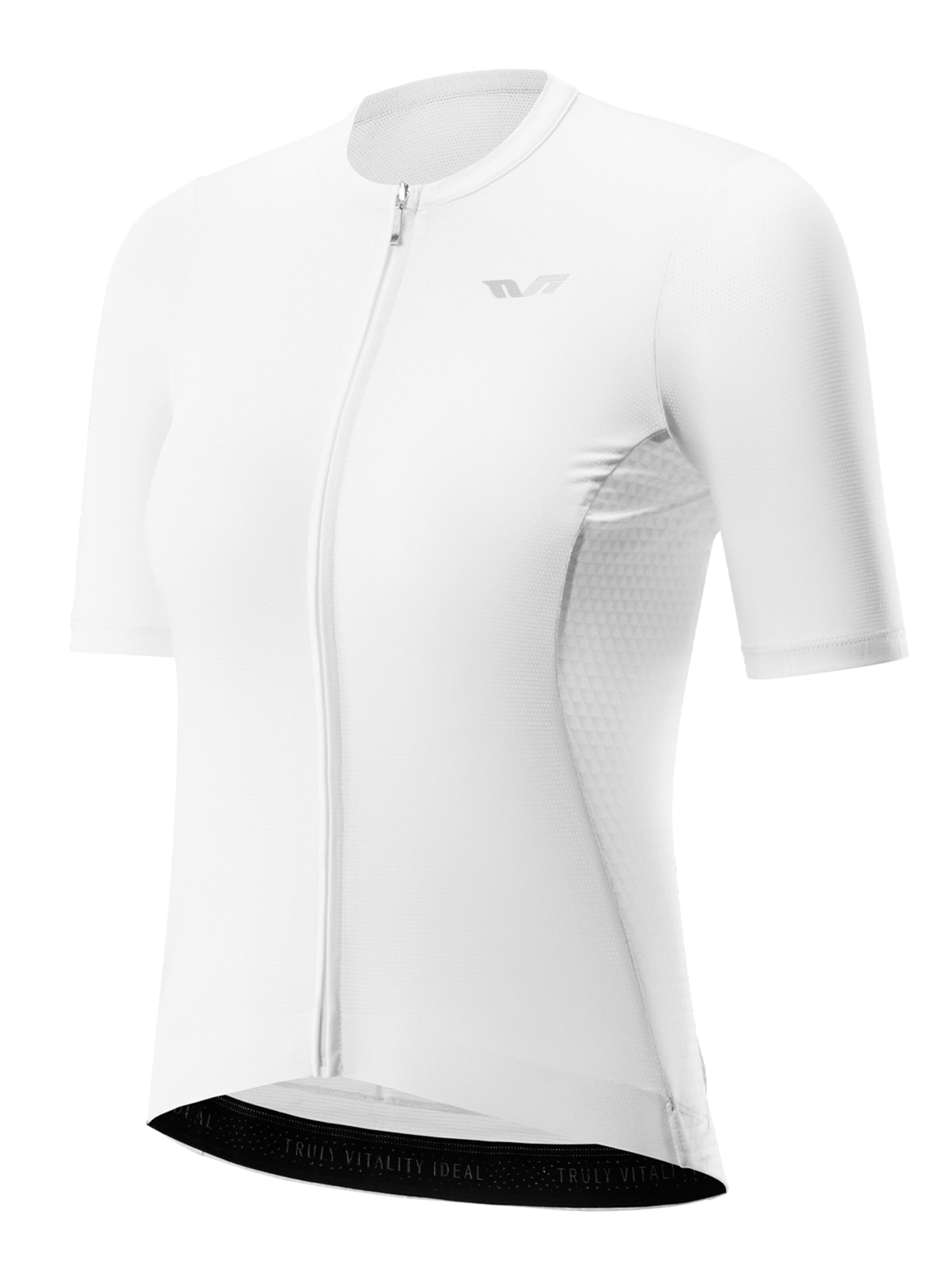 ROCKBROS Sportjacke 'Radtrikot Damen shirt'‌‌‌‌‌‌‌‌‌ in Weiß: Vorderseite