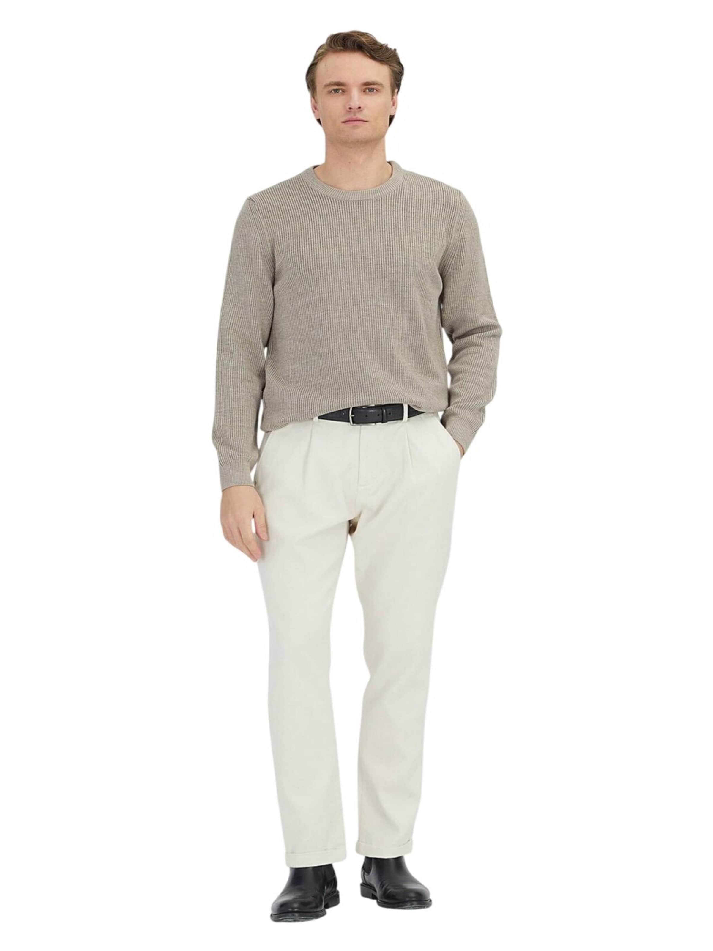 Ramsey Knit Cardigan in Beige