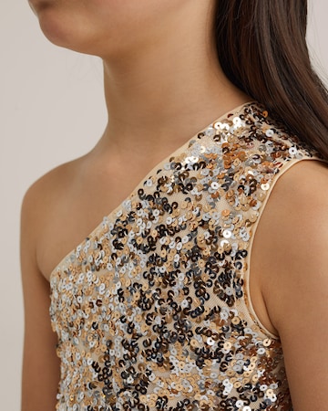 WE Fashion Jurk in Goud