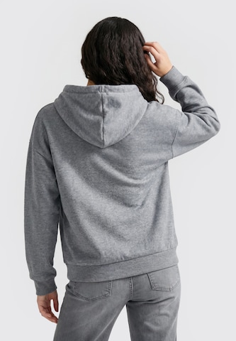 MYMO - Sudadera con cremallera 'VARSITY ' en gris