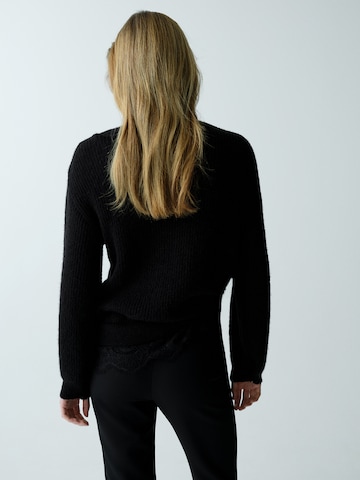 MANGO Pulover 'ENCARNA' | črna barva