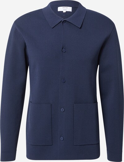 DAN FOX APPAREL Strickjacke 'Amin' in dunkelblau, Produktansicht