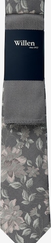 WILLEN Krawatte 'Floral / Uni' in Pink: Vorderseite
