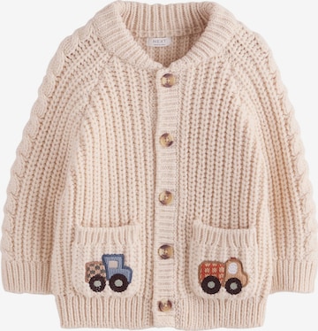 Next Neuletakki värissä beige: etupuoli