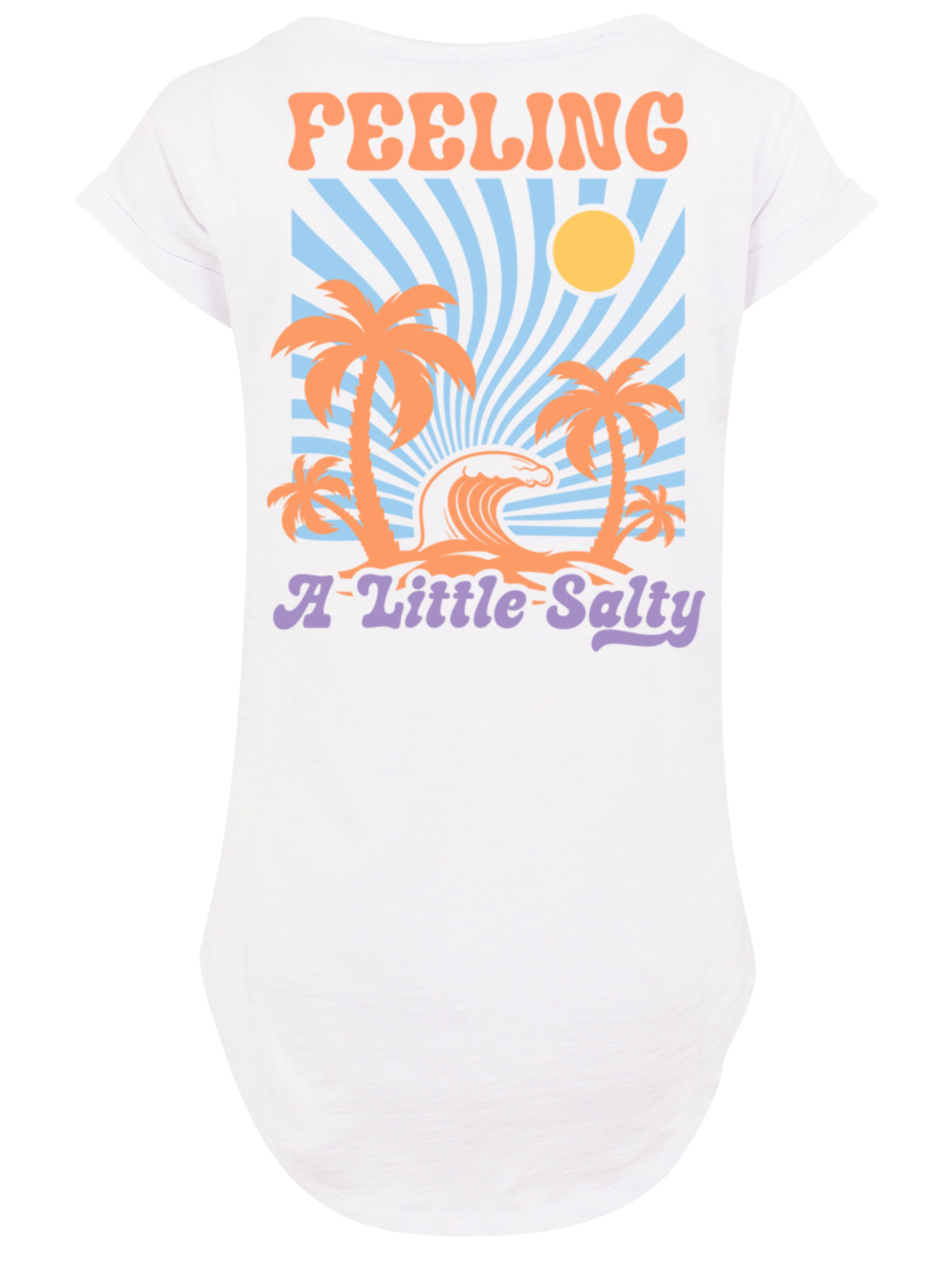 F4NT4STIC Shirt 'Feeling a Little Salty Summer' in Wit: voorkant