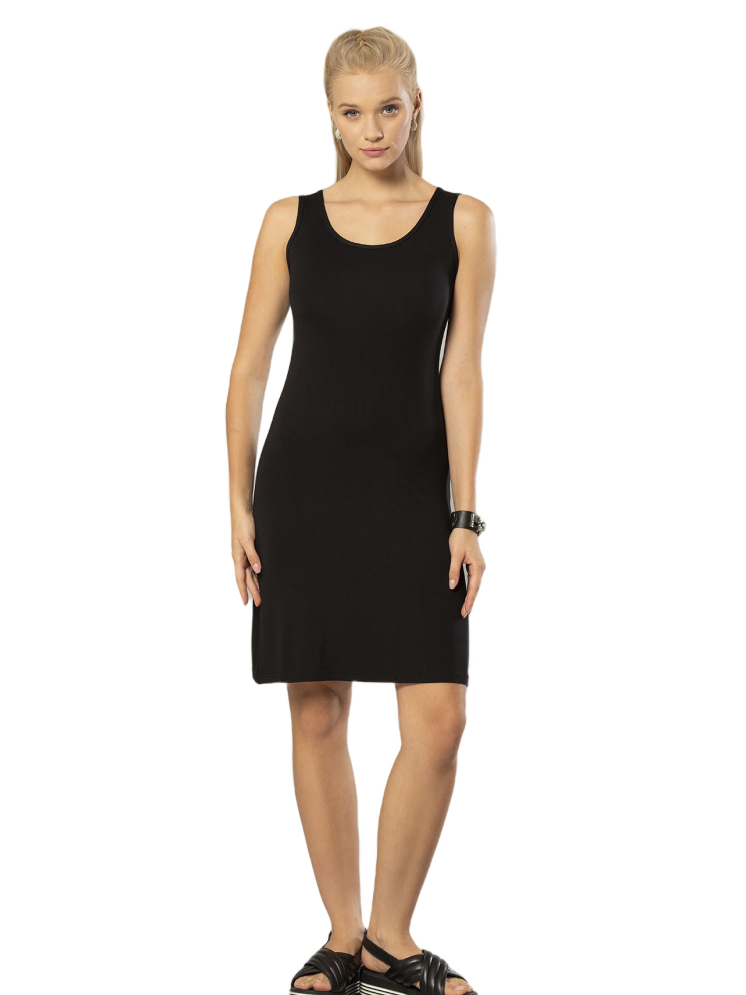 Robe Erdem en noir : devant