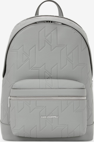 pelēks Karl Lagerfeld Mugursoma: no priekšpuses