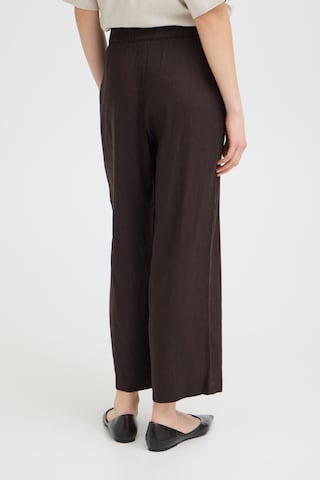 Pulz Wide leg Broek 'PZLuca' in Bruin