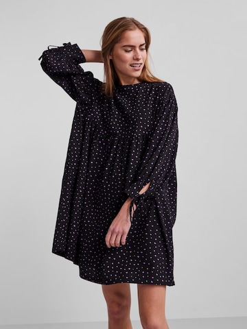 PIECES Shirt Dress 'Sille' in Black: front