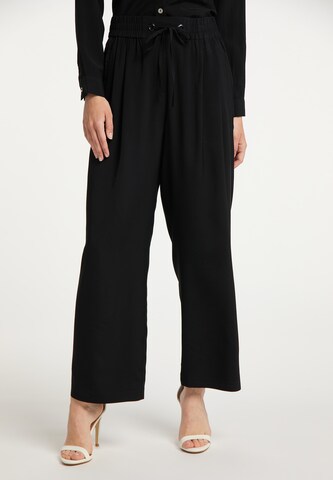 DreiMaster Klassik Wide leg Pants in Black: front