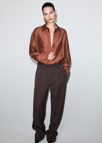 MANGO Bluse 'Smokey' in Orange