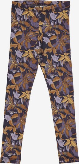 Müsli by GREEN COTTON Leggings in Brown / Pastel yellow / Aubergine / Lilac, Item view
