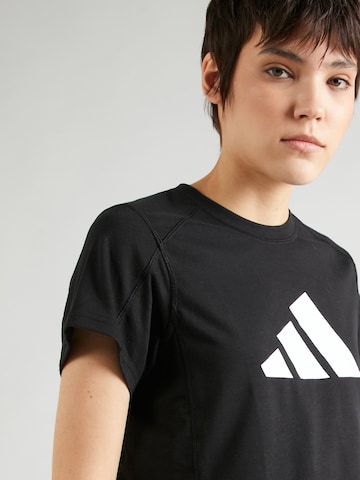 ADIDAS PERFORMANCE Λειτουργικό μπλουζάκι σε μαύρο