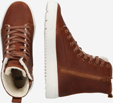 HUB High-Top Sneakers 'Night' in Brown