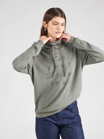 Soyaconcept Sweatshirt 'Banu' in Groen: voorkant