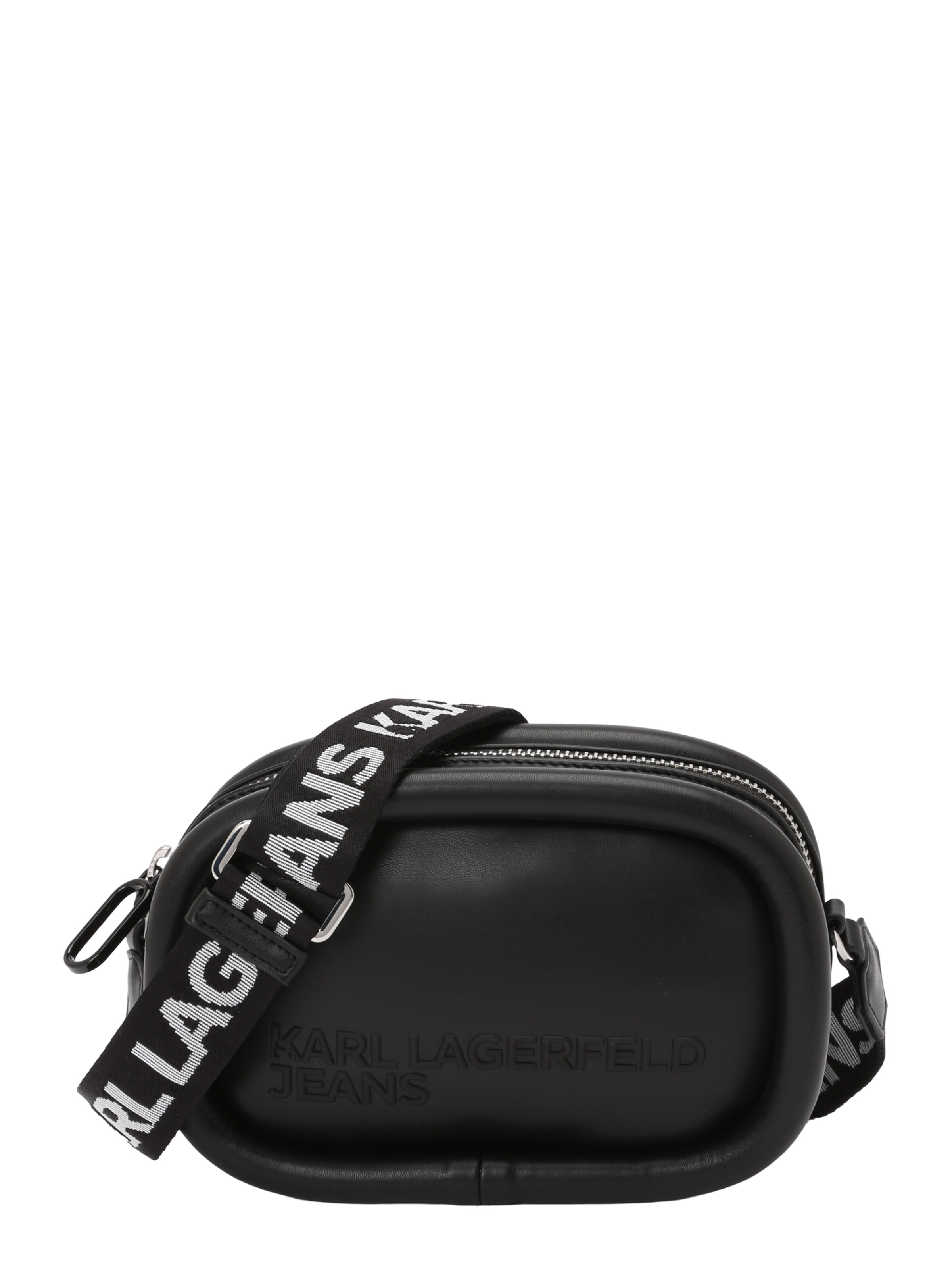 Borsa a tracolla di KARL LAGERFELD JEANS in nero: frontale