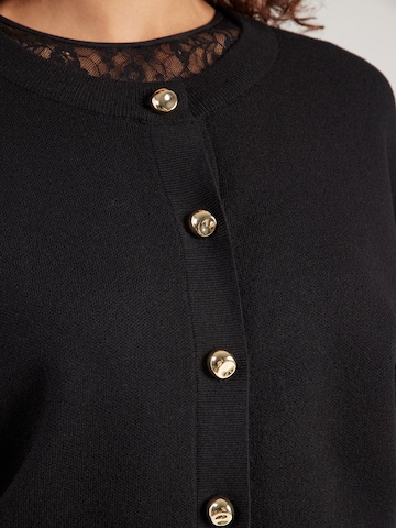 Geacă tricotată 'Bl44air' de la Hailys pe negru