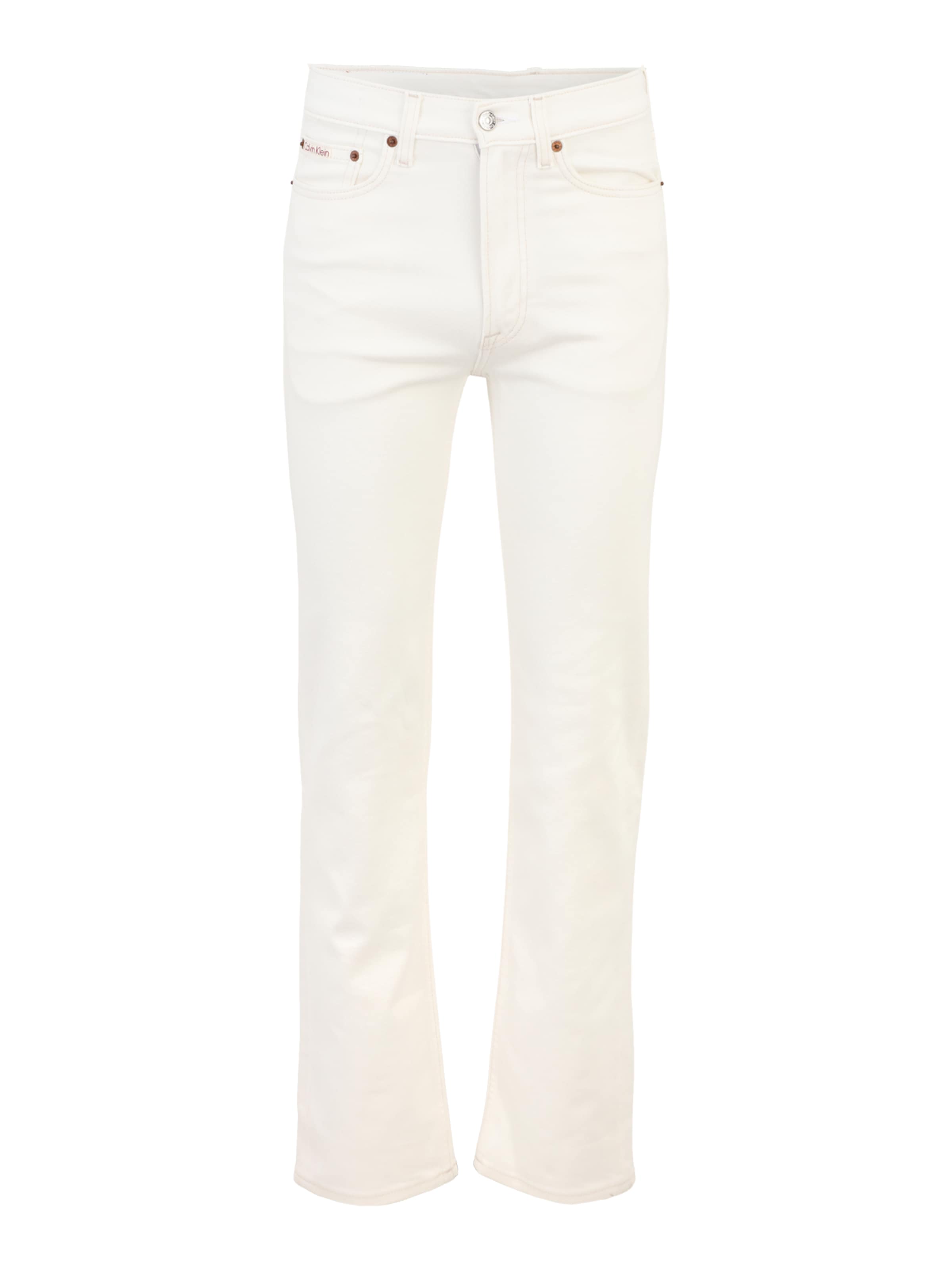Calvin Klein Jeans - regular Vaquero en blanco: frente