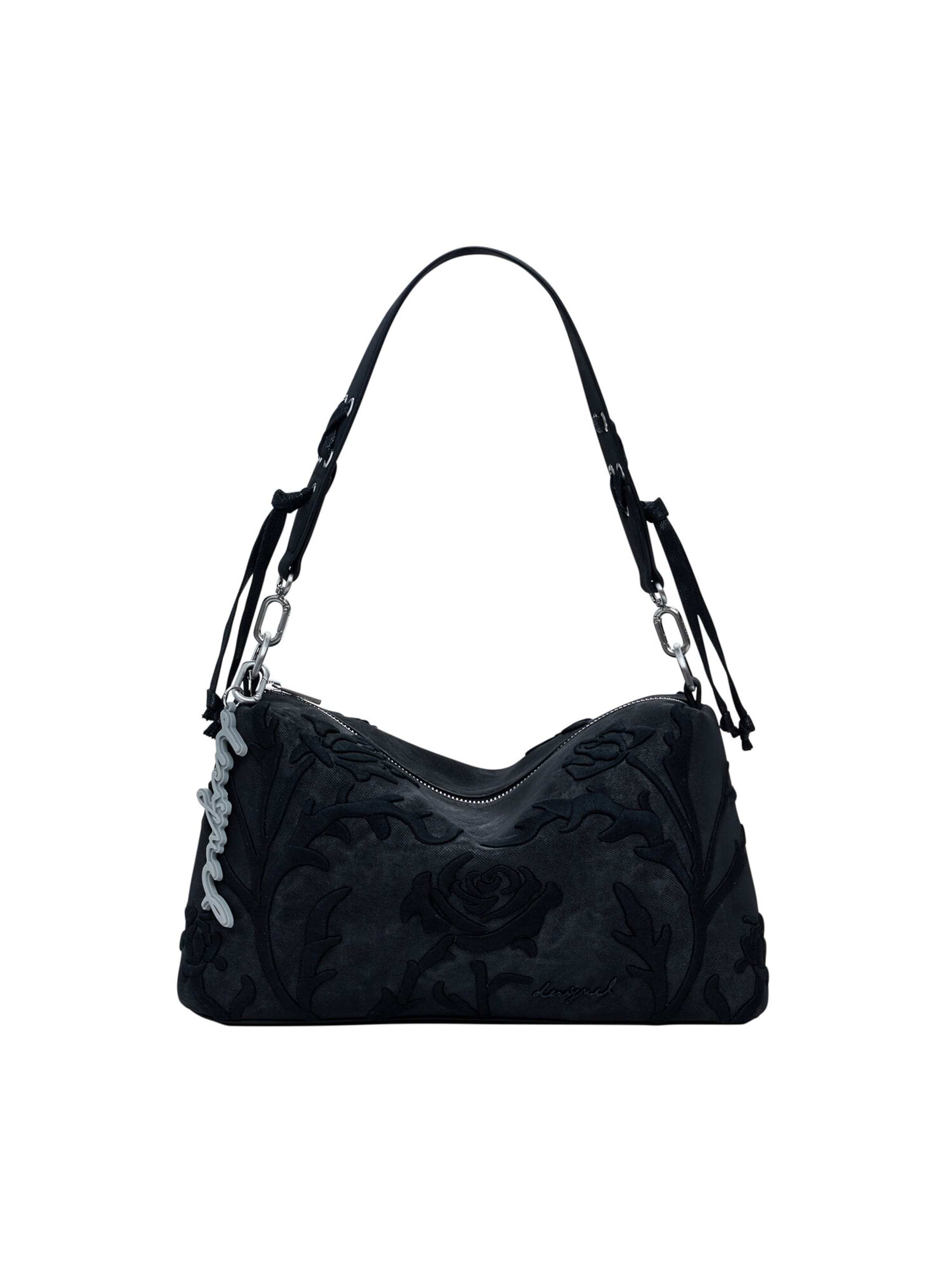 Desigual Schultertasche in Schwarz: Vorderseite