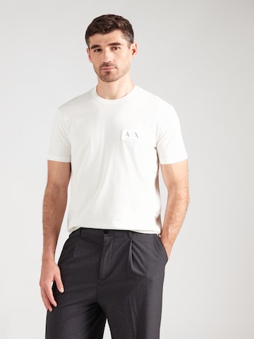 T-Shirt ARMANI EXCHANGE en blanc : devant