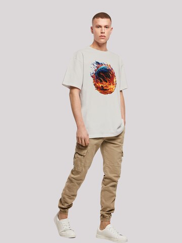 T-Shirt 'Basketball Sports Collection On FIRE' F4NT4STIC en gris