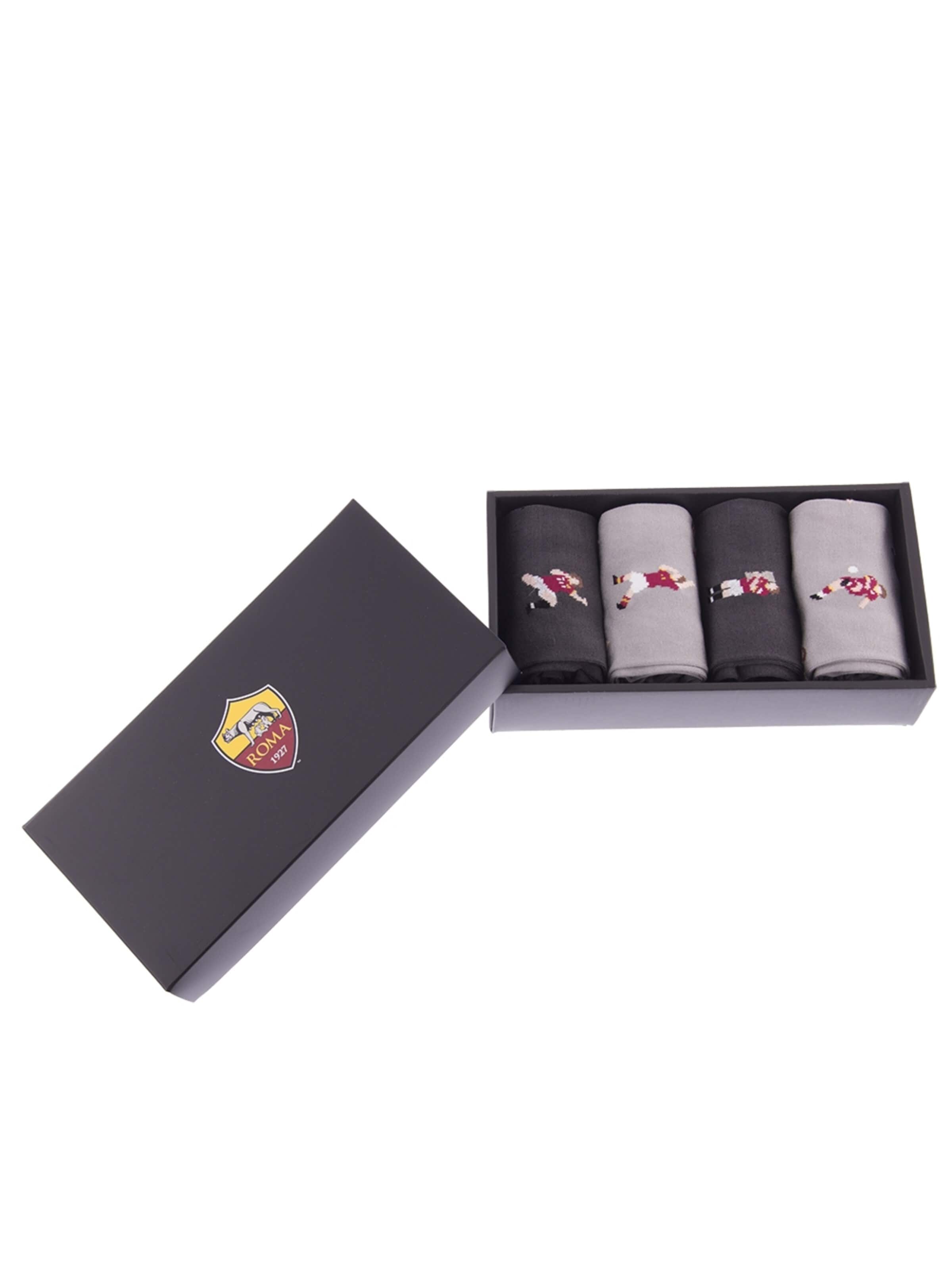 COPA FOOTBALL Football socks 'AS Roma Casual Sokken Box Set' in Black