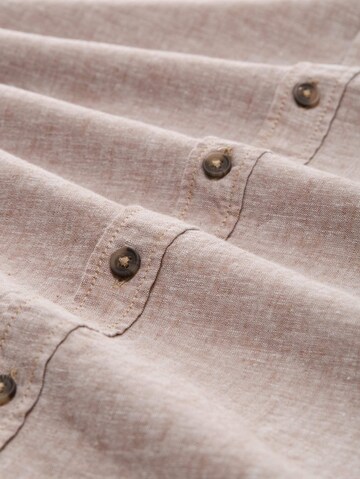 TOM TAILOR Regular Fit Hemd in Braun