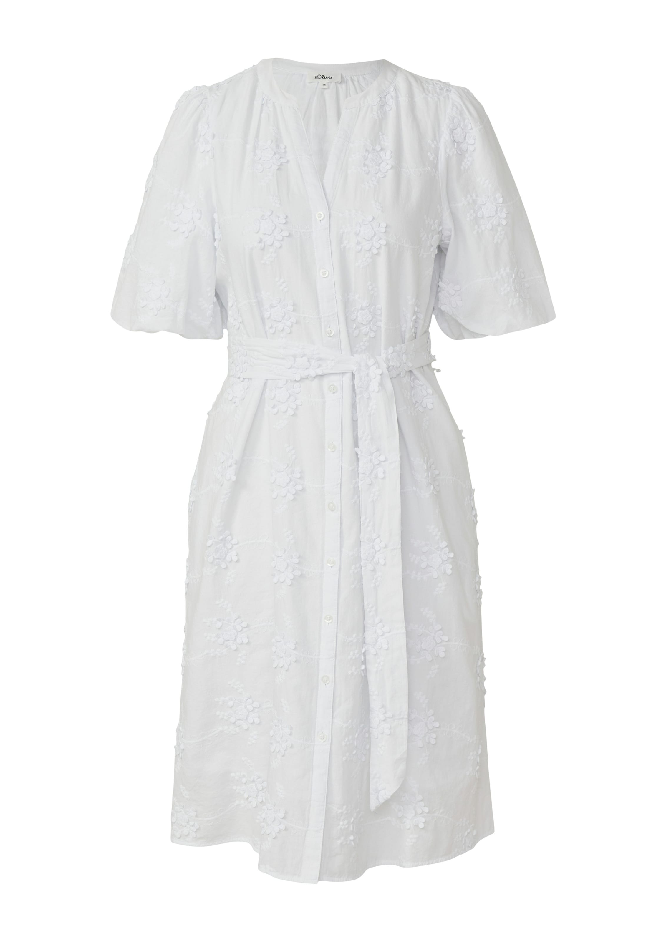 s.Oliver Jurk in Wit: voorkant