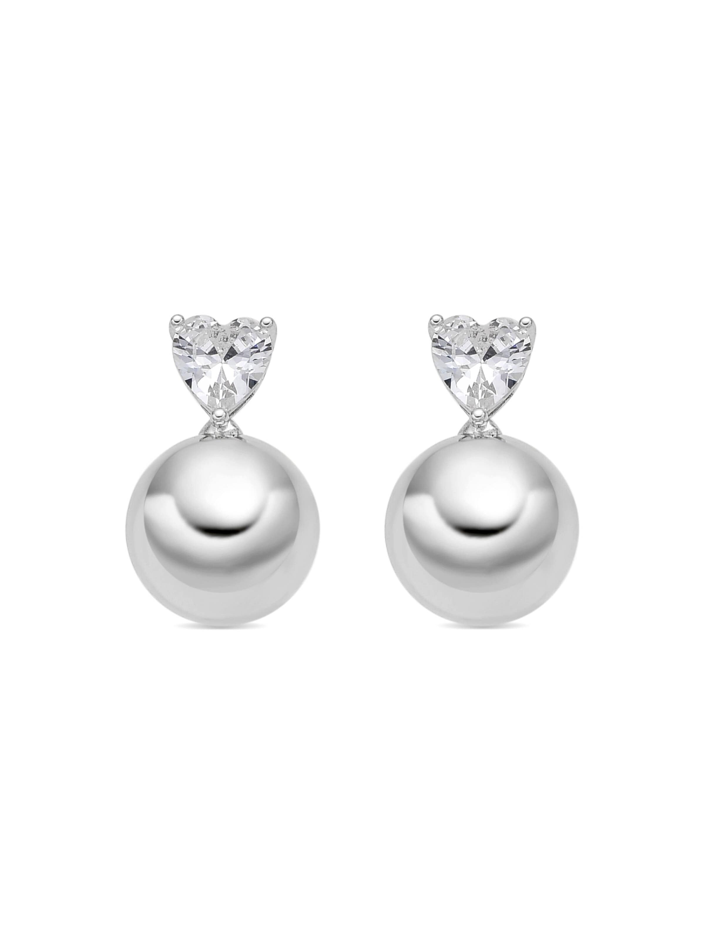 Luxenter Earrings 'Miora' in White: front