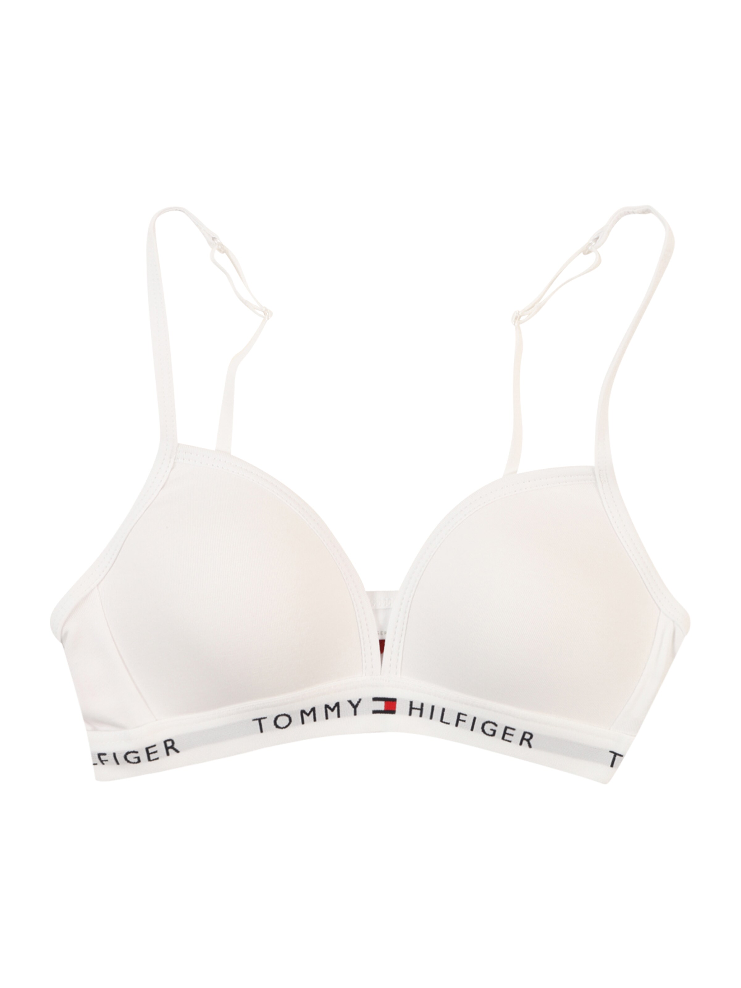 Tommy Hilfiger Underwear Треугольник Бюстгальтер в Белый: спереди