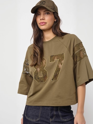 Haut ' Ely ' co'couture en vert : devant