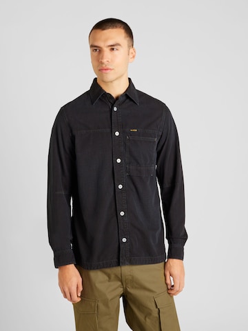 Regular fit Camicia di G-Star RAW in nero: frontale