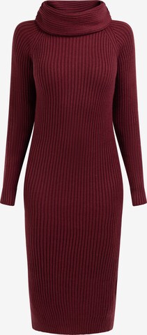 faina Knitted dress in Red: front
