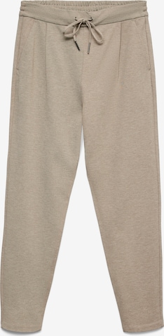 VERO MODATapered Hlače s naborima 'VMEva' - smeđa boja: prednji dio