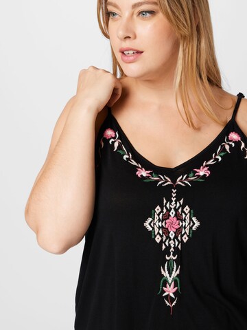 ABOUT YOU Curvy - Top 'Danai' en negro