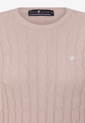 DENIM CULTURE Sweter 'ELISA' w kolorze beżowy