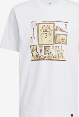 ADIDAS SPORTSWEAR Funktionsshirt 'Sports Bar Memorabilia' in Weiß: Vorderseite
