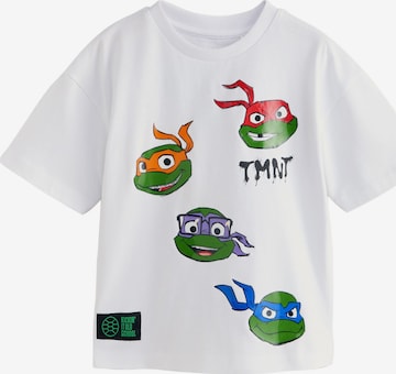 Next Shirt 'Teenage Mutant Ninja Turtles' in White: front