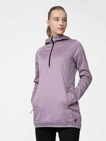 Sweat de sport 4F en violet : devant