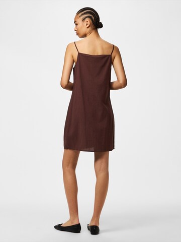 PIECES Summer Dress 'PCPiva' in Brown