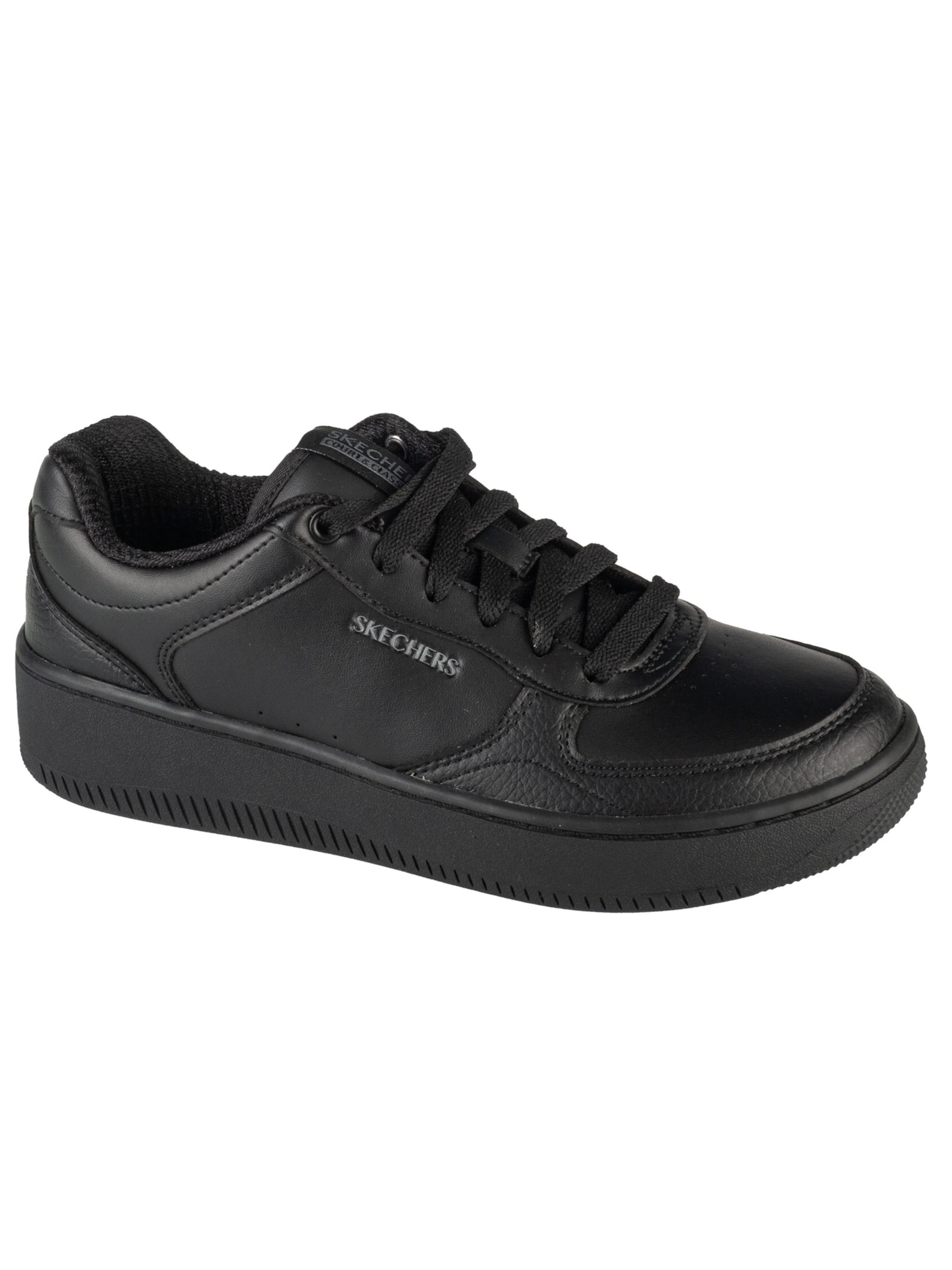 SKECHERS Sneakers laag 'Sport Court 2.0 - Core Essential' in Zwart: voorkant