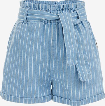 WE Fashion Regular Shorts in Blau: predná strana